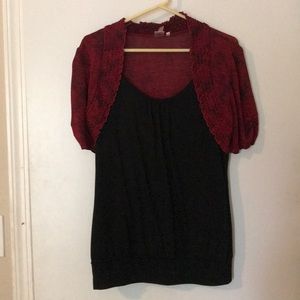 Red and Black shirt